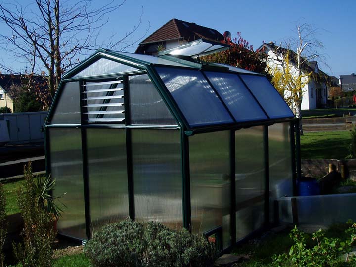 Rion Kunststoff Gewaechshaus und Tomatenhaus Smart mit Lamellenfenster