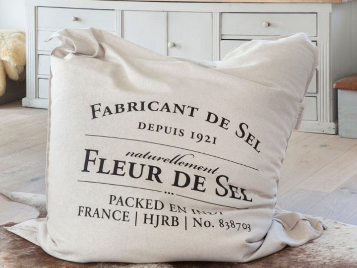 Pushbag Sitzsacke und Sitzkissen Classic Canvas Fleur de Sel
