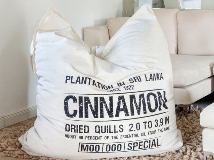 Pushbag Sitzsack und Sitzkissen Canvas Cinnamon