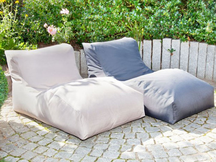 Outbag Sitzsaecke und Sitzliegen Wave in taupe und anthrazit