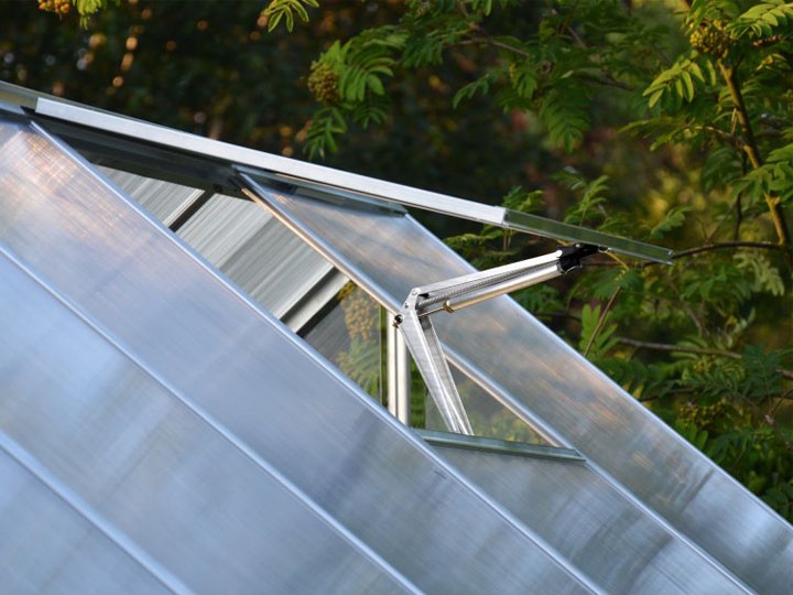 Palram Aluminium Gewaechshaus automatischer Dachfensteroeffner