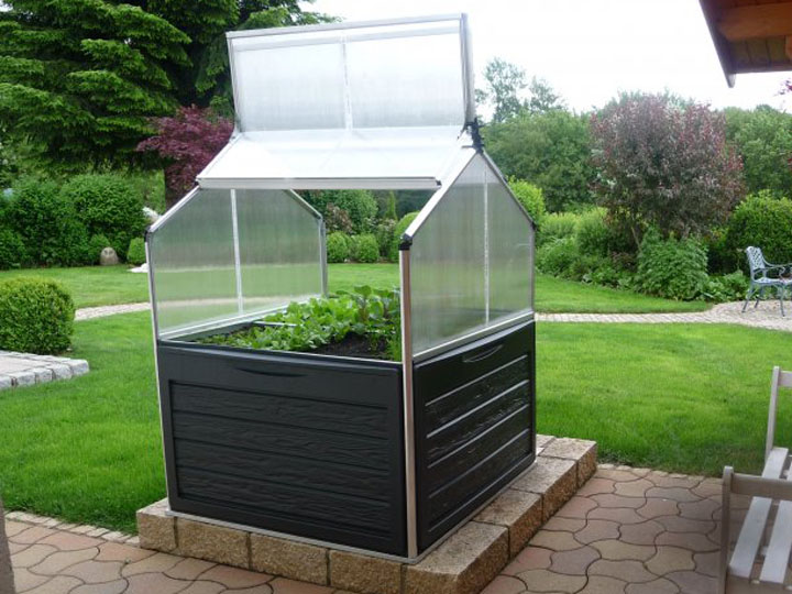 Palram Hochbeet und Fruehbeet Plantino offen