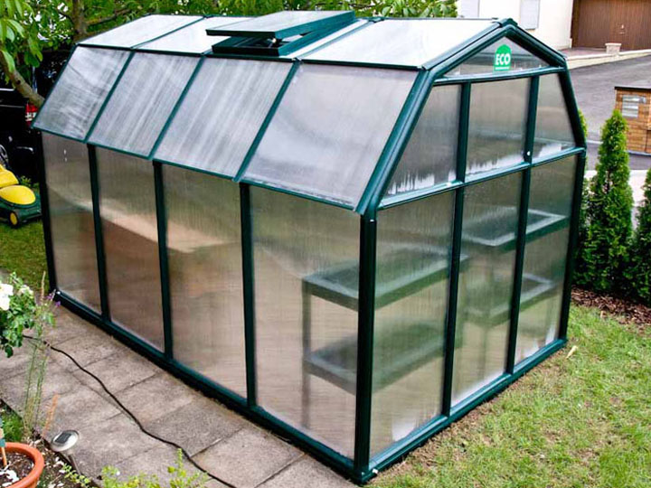 Rion Gewaechshaus und Gartenhaus aus Kunststoff Smart