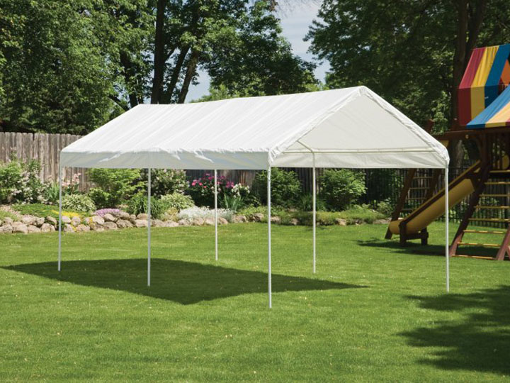 Shelter Logic Faltpavillon und Faltcarport weiss 300x610 cm