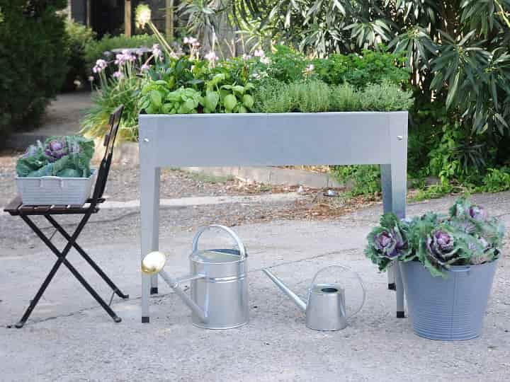 Herstera Garden Hochbeet Urban Silber
