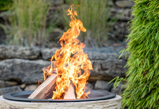 Feuerstelle im Garten