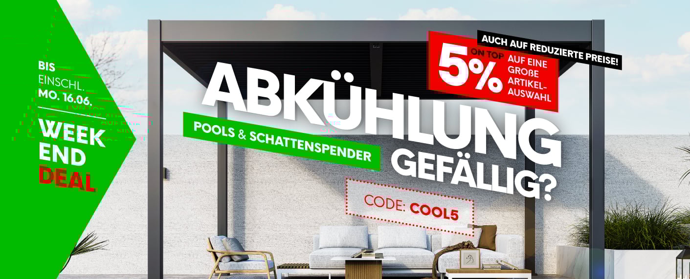 Weekend Deal Pools & Überdachungen 