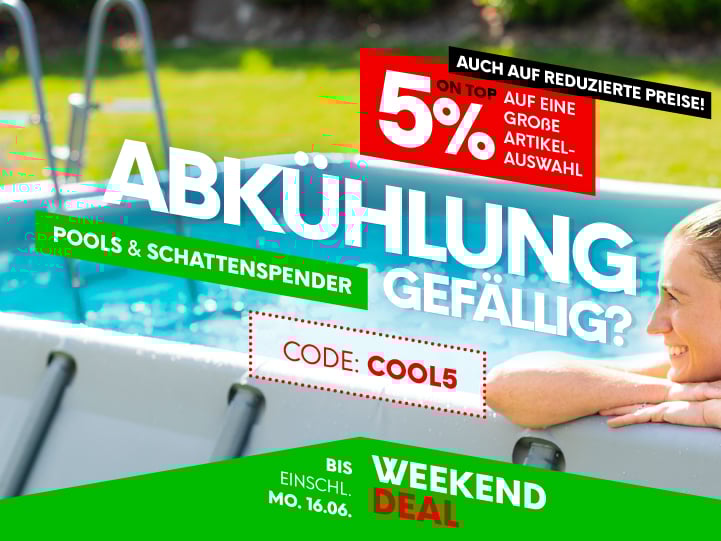 Weekend Deal Pools & Überdachungen 