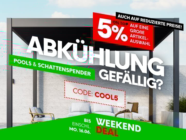 Weekend Deal Pools & Überdachungen 