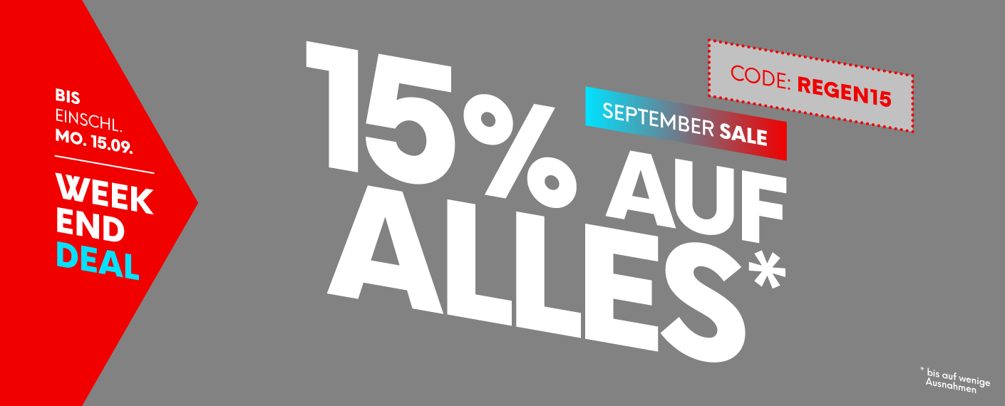 15 % Rabatt 