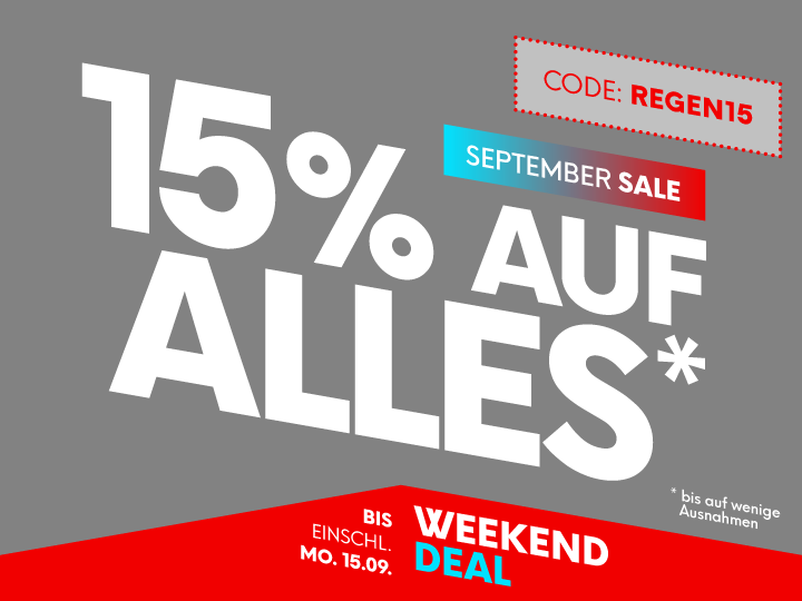 15 % Rabatt