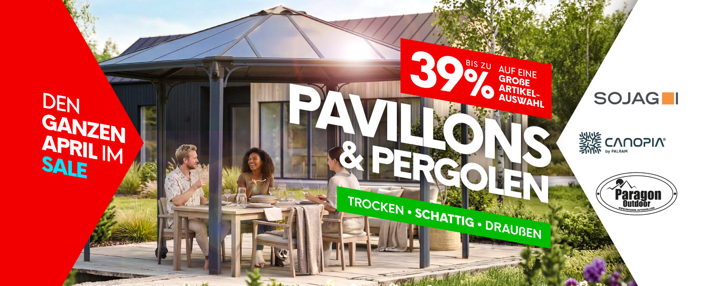 Den Ganzen April im Sale: Pavillons & Pergolen