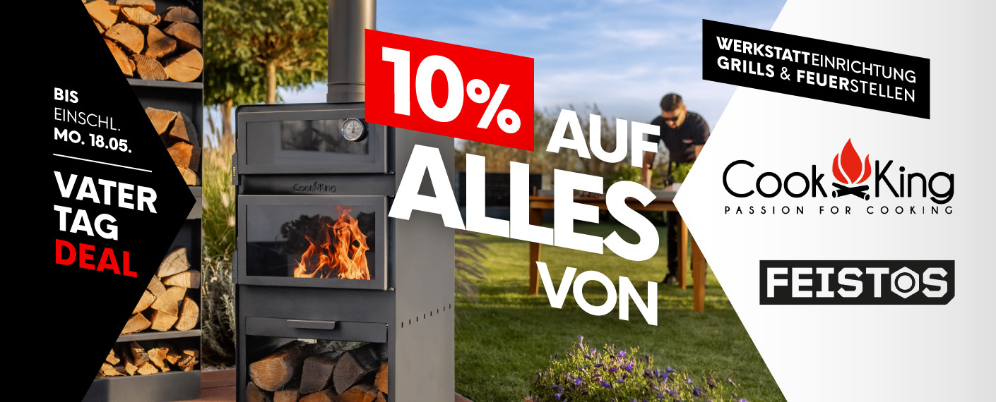 Vatertagsdeal: 10% auf alles von Feistos & CookKing