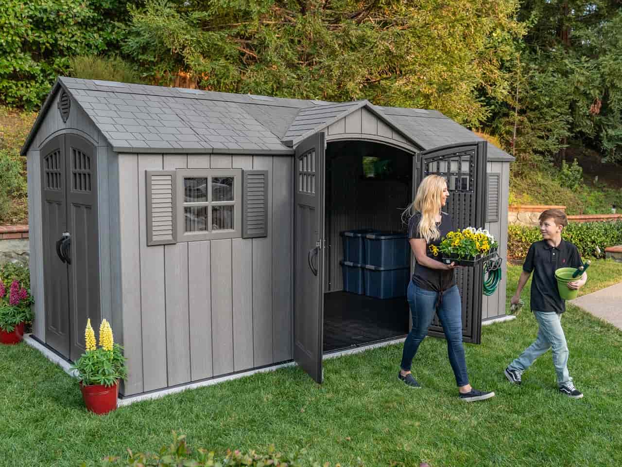 Gartenhäuser aus Kunststoff kaufen mygardenhome