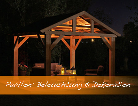 Pavillon befestigen