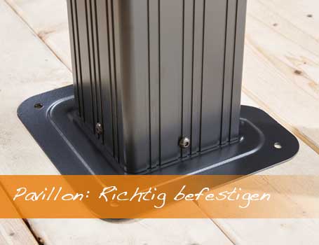 Pavillon Wind und wetterfest