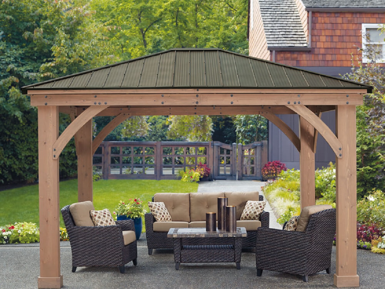 Pavillons aus Holz online bestellen mygardenhome.de