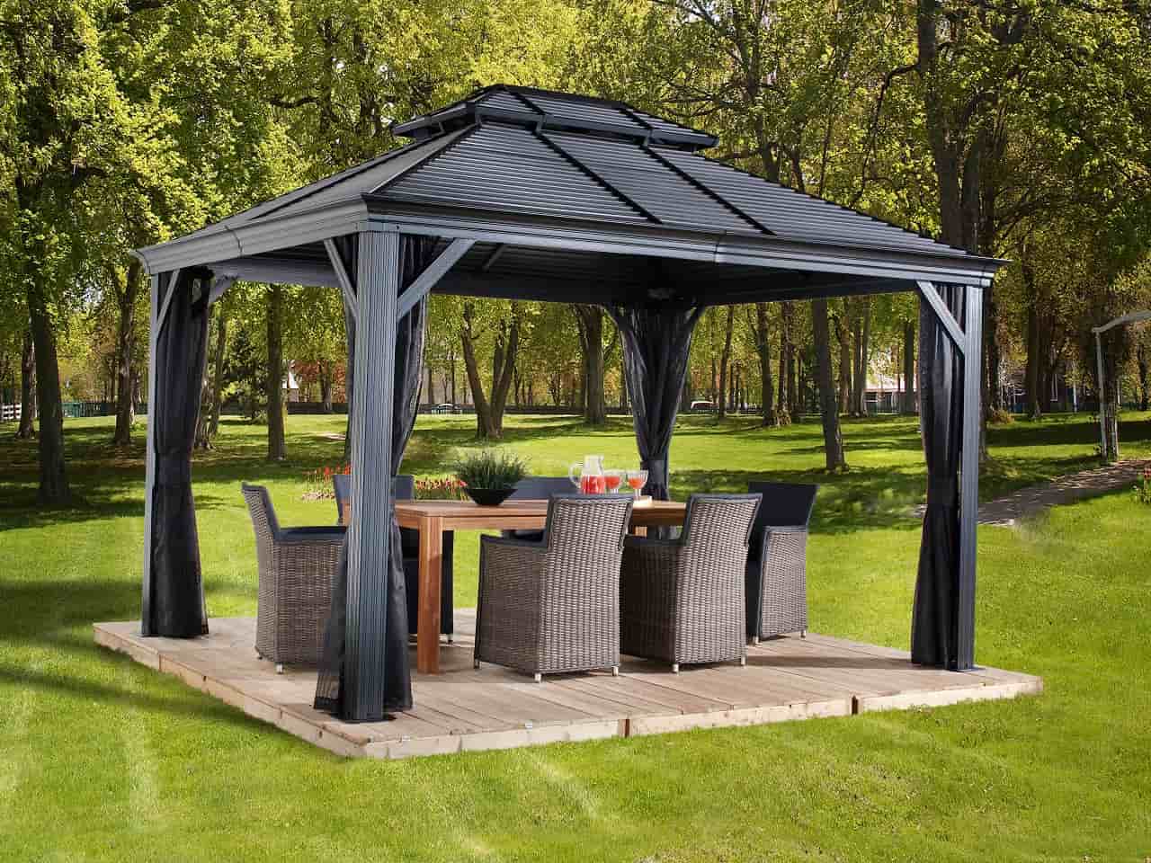 Gartenpavillon einfach online kaufen mygardenhome