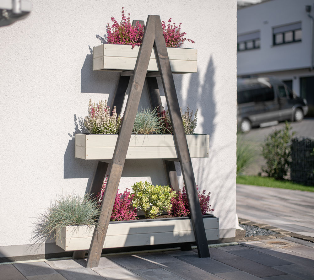 Westmann Holz Pflanzenregal Ella | Grau