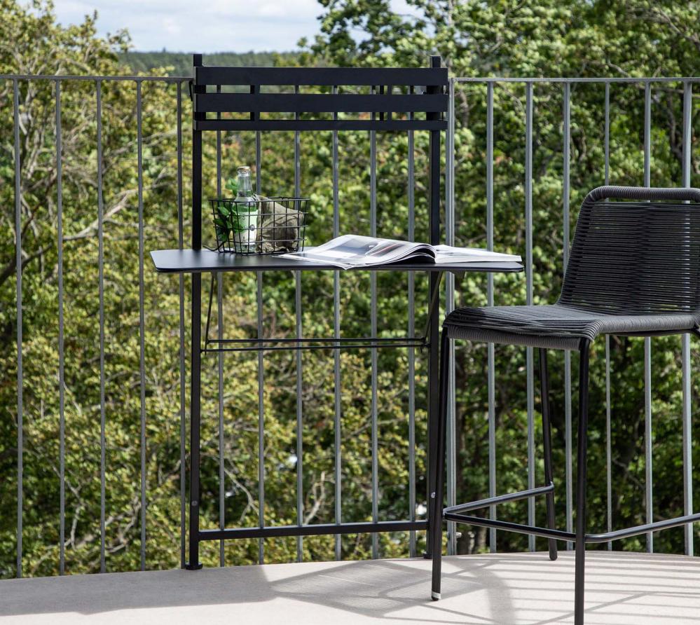 VENTURE HOME Borneo | klappbarer Balkontisch für schmale Balkone