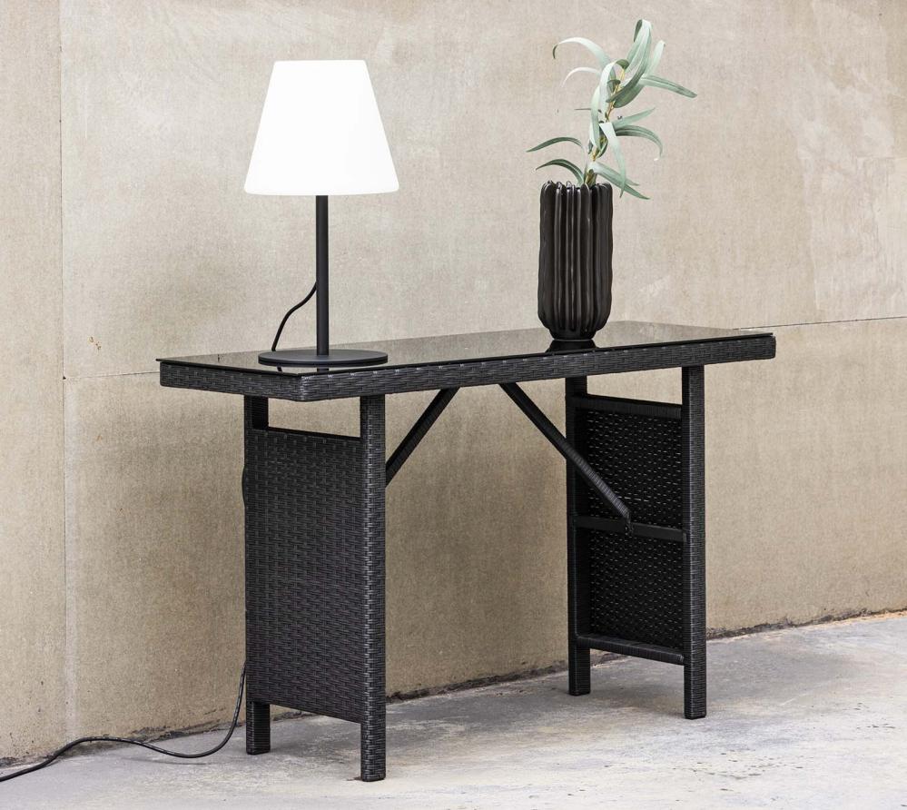 VENTURE HOME Padova | Outdoor Beistelltisch in Schwarz