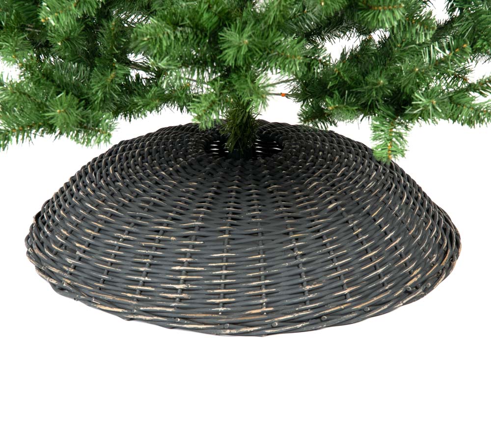 Westmann Rattan Weihnachtsbaum Rock Santa-3 | Grau