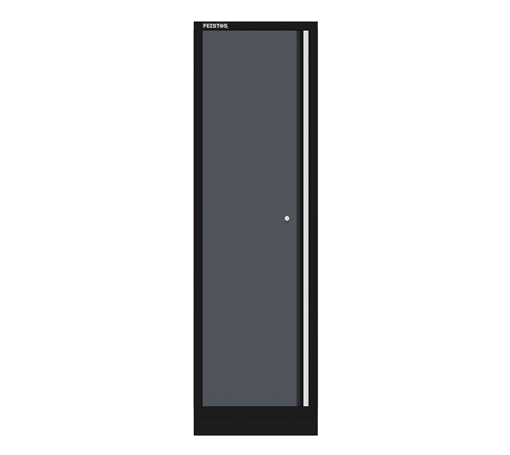 FEISTOS Hochschrank Juno Solo - Werkzeugschrank 660x457x1986 Mm Rot/Schwarz