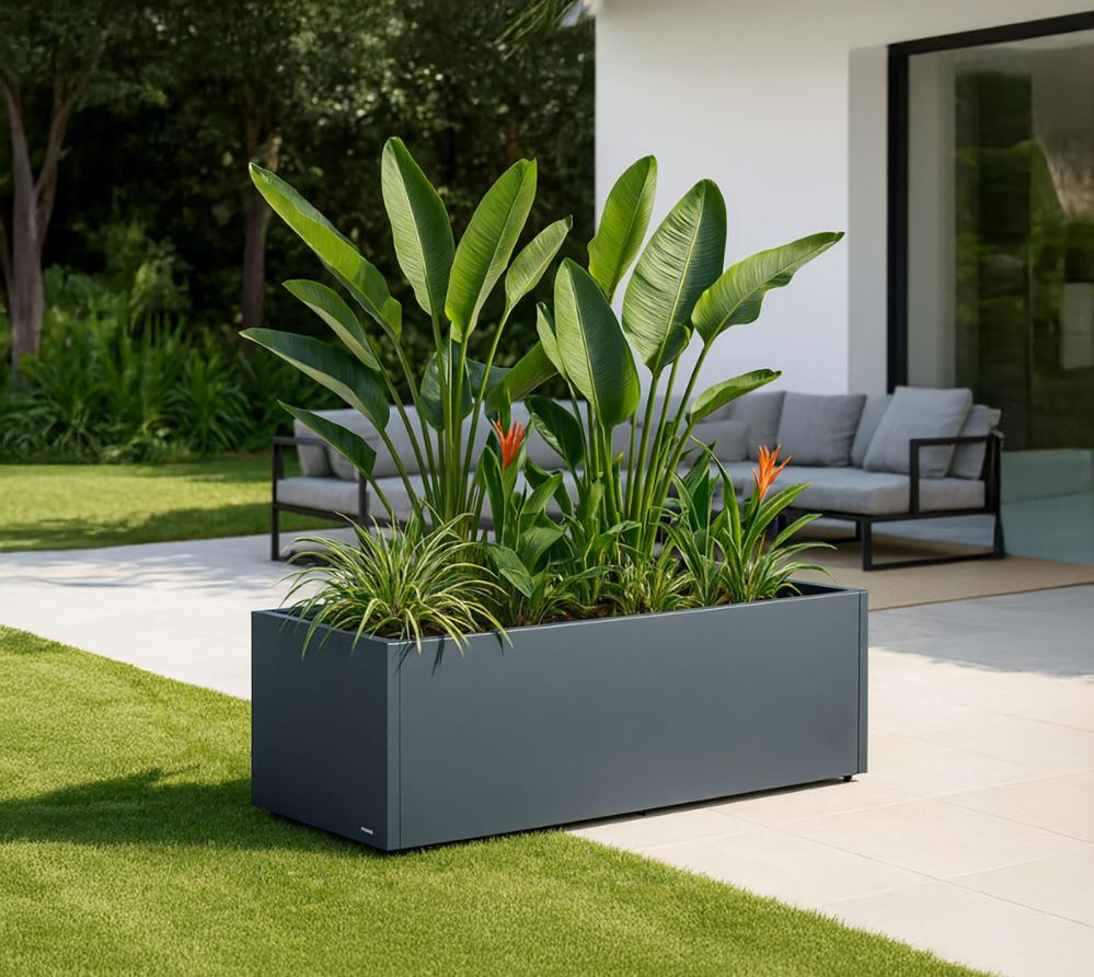 Herstera Garden Deco Planter S - Quadratischer Pflanzkübel 50x50x50cm