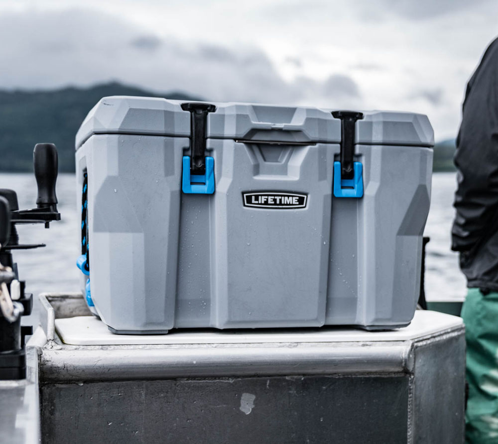 Lifetime Kunststoff Kühlbox Premium 52 L | passive Kühlbox | Grau