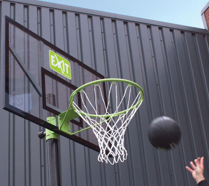 Exit Basketballkorb Comet | Wandmontage | Schwarz, Grün | 123x110x305 cm 
