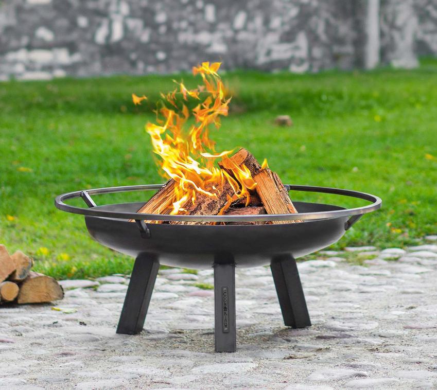CookKing Porto | Garten Feuerschale 100 cm | Stahl Grill 