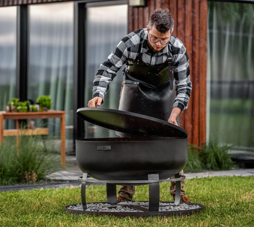 CookKing Viking | XXL Garten Feuerschalen-Set Ø 80 cm 