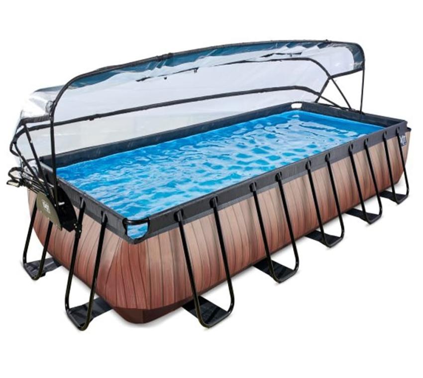 Exit Aufstellpool Framepool | Braun | 540x250x100 cm 