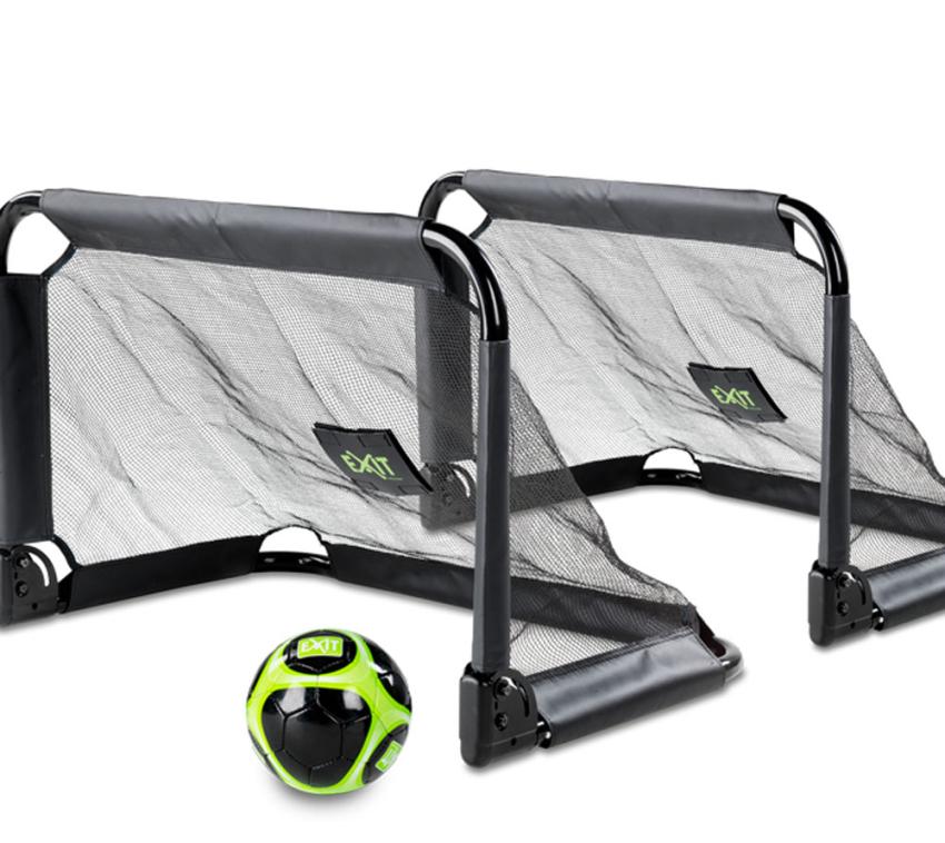 Exit Fußballtor Set Pico | Schwarz | 60x90x60 cm 