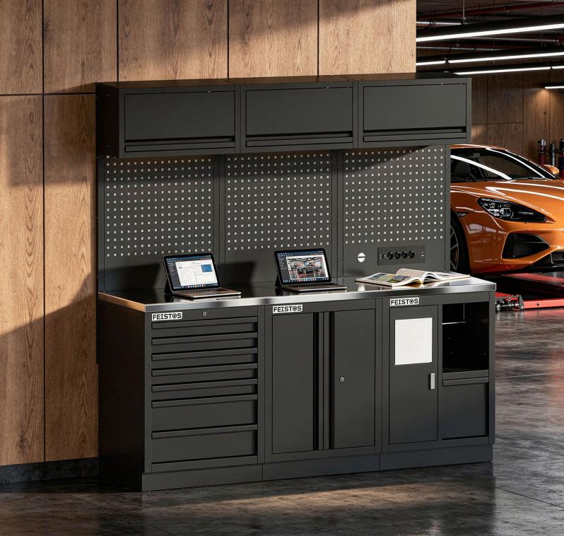 Feistos Werkstatteinrichtung Nobilo 11 | Metall Werkstattschrank 