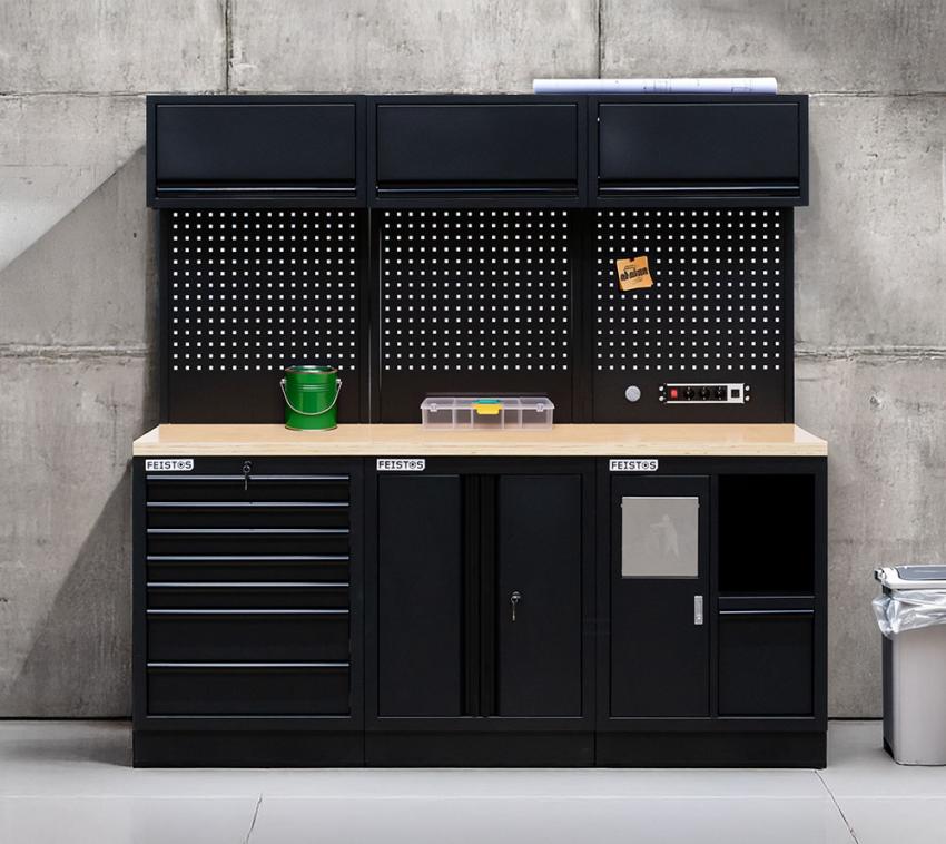 FEISTOS Werkstatteinrichtung EOS Blackline 11 | Metall Werkstattschrank 