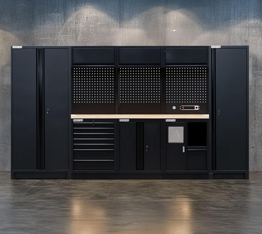 FEISTOS Werkstatteinrichtung EOS Blackline 12 | Metall Werkstattschrank 