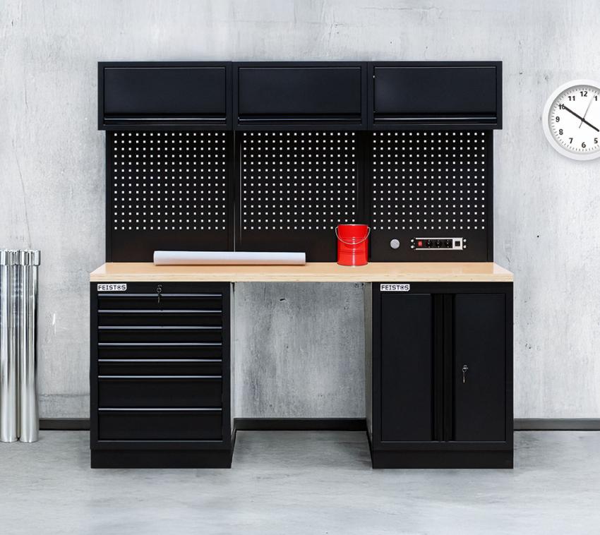 FEISTOS Werkstatteinrichtung EOS Blackline 15 | Metall Werkstattschrank 
