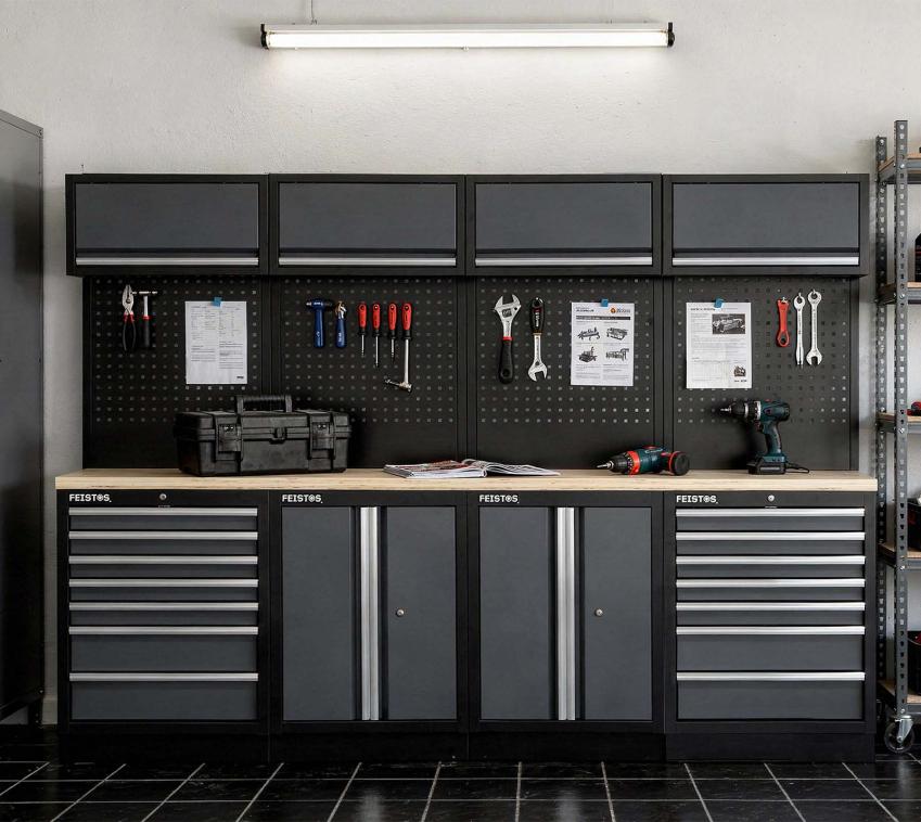 Feistos Werkstatteinrichtung Argos 16 | Metall Werkstattschrank 