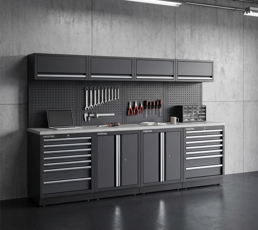 Feistos Werkstatteinrichtung Ferros 16E | Metall Werkstattschrank 