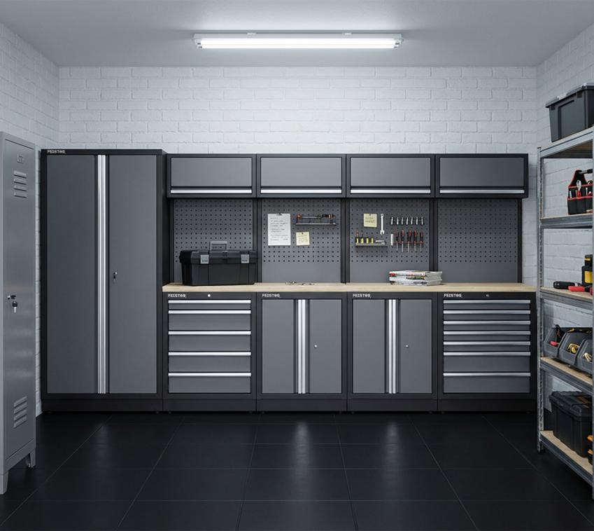 Feistos Werkstatteinrichtung Argos 17 | Metall Werkstattschrank 