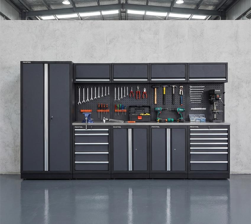 Feistos Werkstatteinrichtung Ferros 17E | Metall Werkstattschrank 
