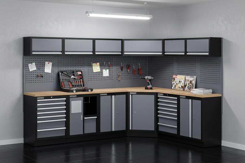 Feistos Werkstatteinrichtung Argos 32 | Metall Werkstattschrank 