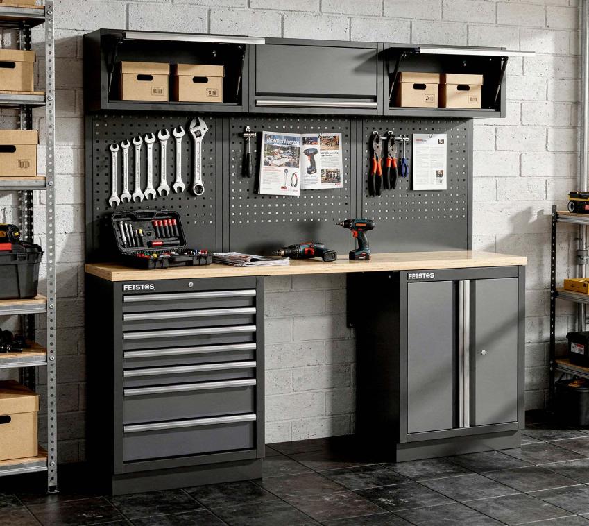 Feistos Werkstatteinrichtung Argos 8 | Metall Werkstattschrank 
