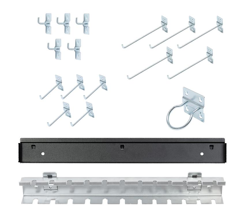 FEISTOS Werkstatteinrichtung | Zubehörset 1 | Lochwand Zubehör | 18 Teile 
