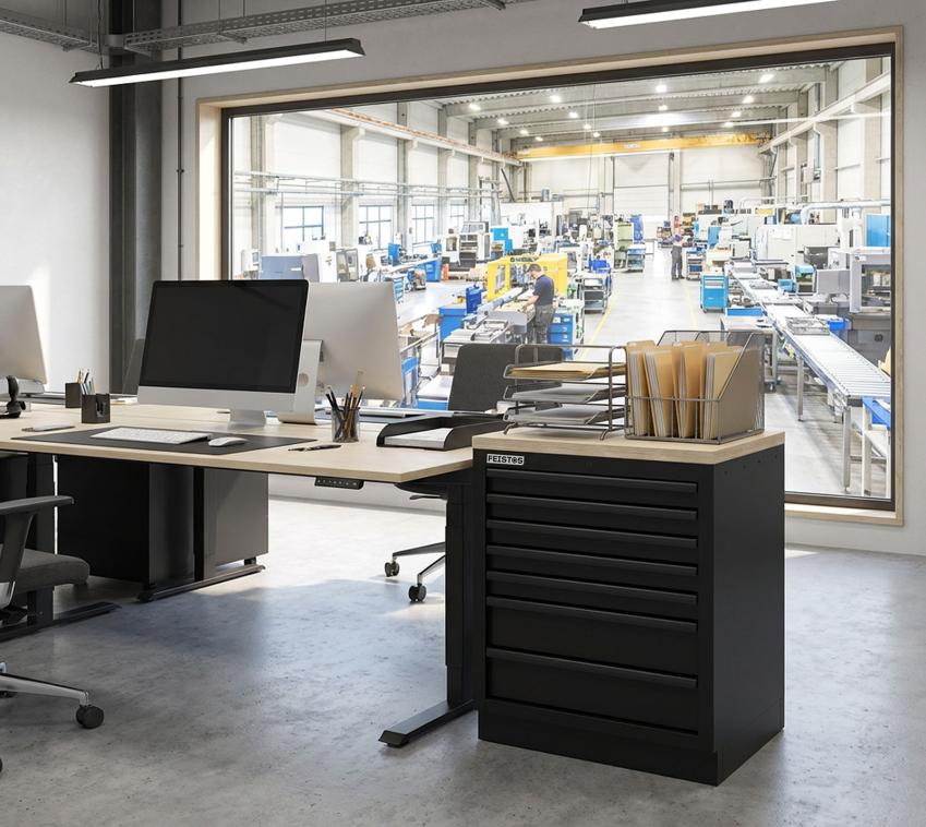 FEISTOS Werkstatteinrichtung EOS Blackline 2 | Werkstatt Schubladenschrank 