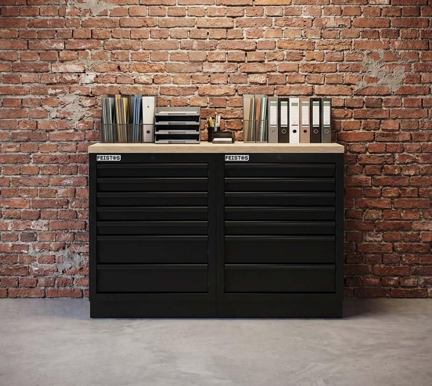 FEISTOS Werkstatteinrichtung EOS Blackline 4 | Werkstatt Schubladenschrank 