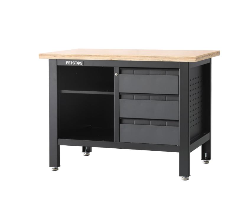 FEISTOS Werkstatteinrichtung Titos 2 | Werkbank mit Schubladen | 120 cm 