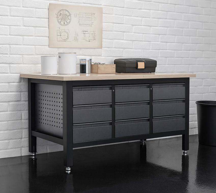 FEISTOS Werkstatteinrichtung Heros 4 | Werkbank mit Schubladen | 170 cm 