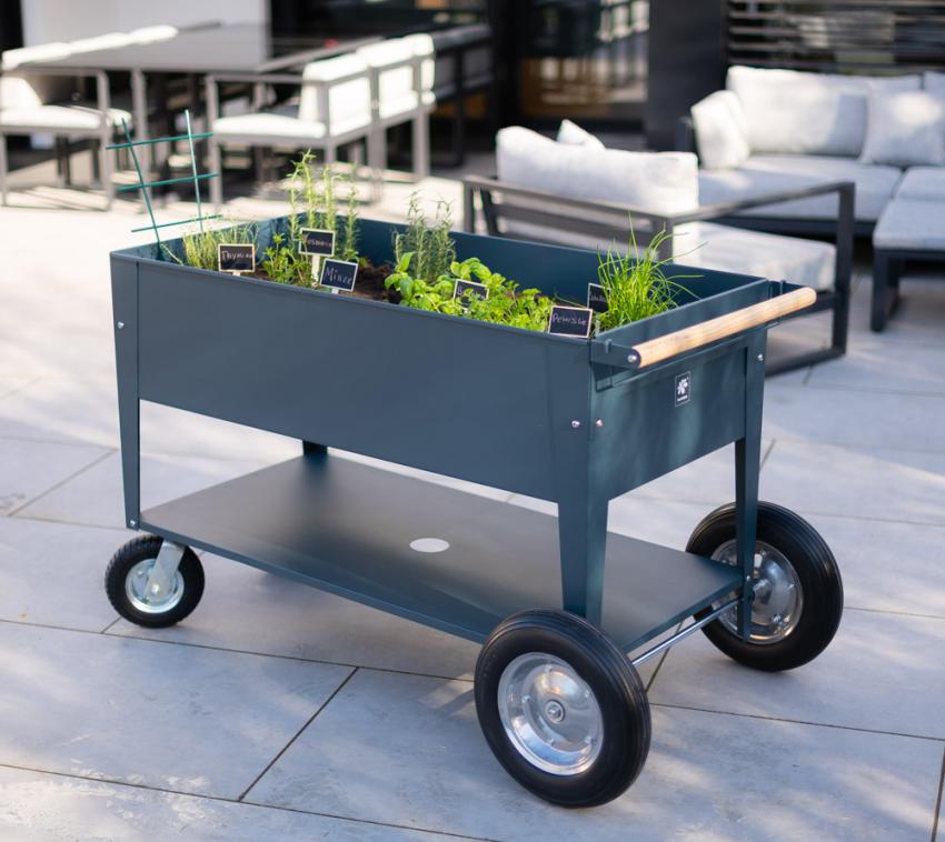 Herstera Garden Metall Hochbeet Swivel | Anthrazit | 120x60x84 cm 